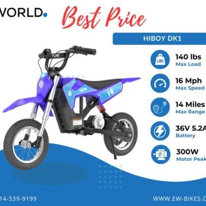 Hiboy DK1 Electric Dirt Bike (for kids 3-10 years old)