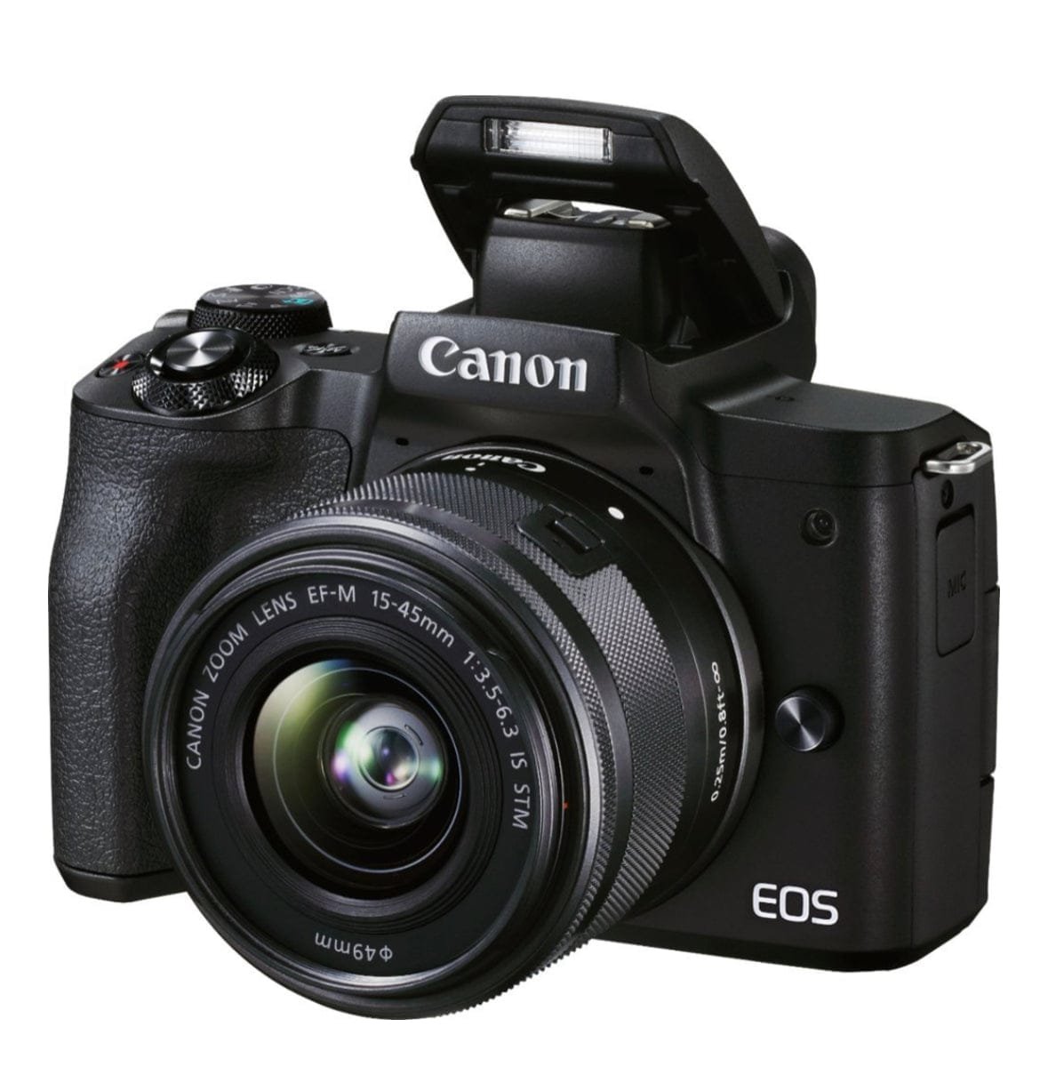 Canon – EOS M50 Mark II Mirrorless Camera with EF-M 15-45mm f/3.5-6.3 IS  STM Zoom Lens – Black – EWorld Computer