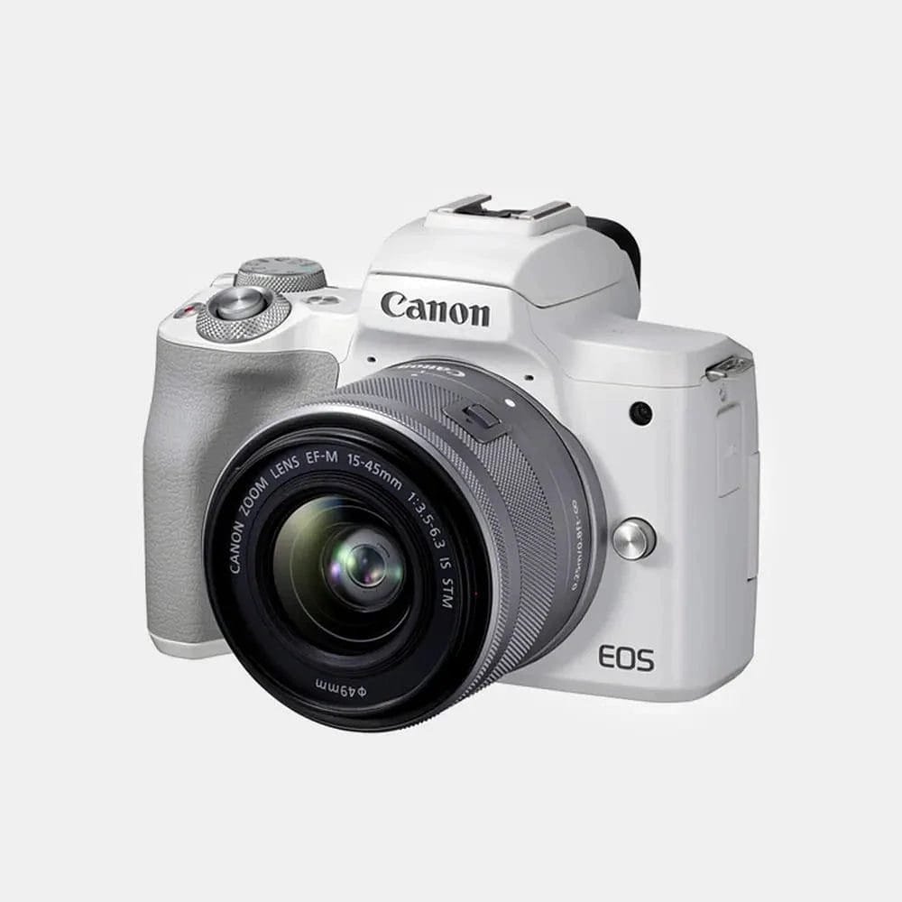 Buy Canon EOS M50 Mark II Mirrorless Camera, White + EF-M 15-45mm