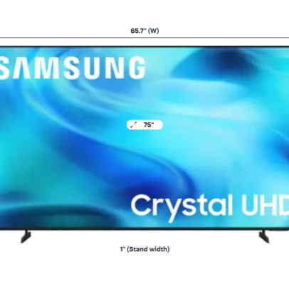 Samsung - 75” Class U8000H Series Crystal UHD 4K Smart Tizen TV (2026)