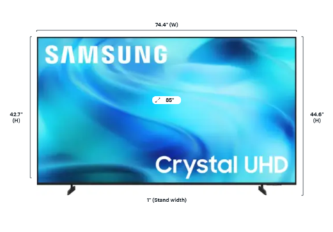 Samsung - 85” Class U8000H Series Crystal UHD 4K Smart Tizen TV (2026)